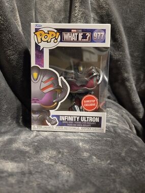 Funko Pop Marvel What If Infinity Ultron 977 GameStop Exclusive Metallic